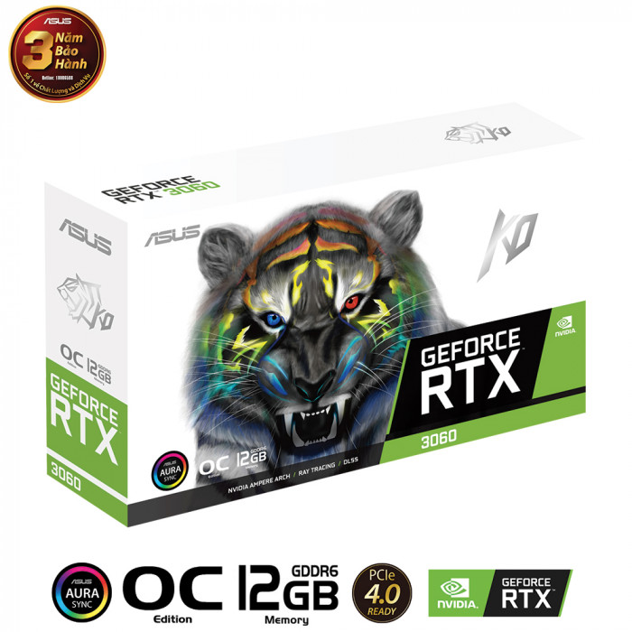 VGA Asus KO GeForce RTX™ 3060 OC Edition 12GB GDDR6 