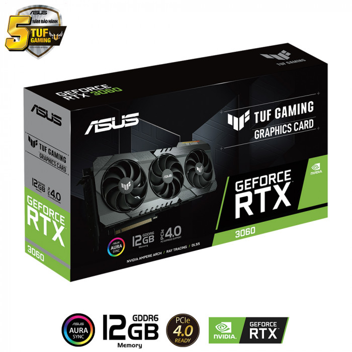 VGA Asus TUF Gaming GeForce RTX™ 3060 V2 12GB GDDR6 
