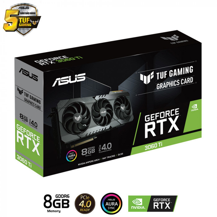 VGA Asus TUF Gaming GeForce RTX™ 3060 Ti V2 8GB GDDR6