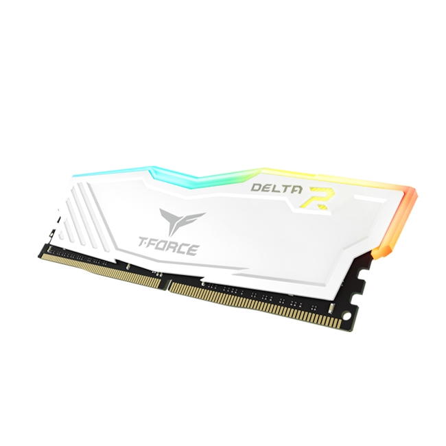 RAM TeamGroup T-FORCE Delta RGB 32GB (2 x 16GB) DDR4 Bus 3200MHz White