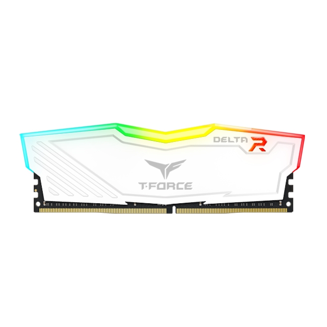 RAM TeamGroup T-FORCE Delta RGB 16GB (2 x 8GB) DDR4 Bus 3200MHz White