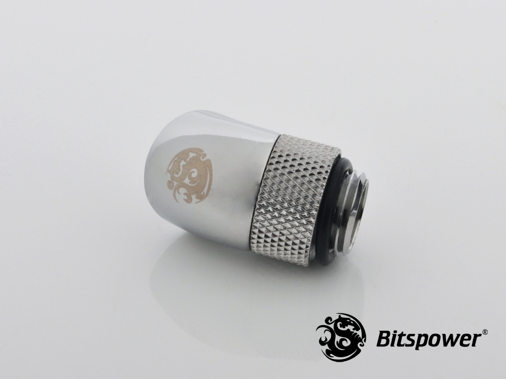 Bitspower Fitting Xoay Nối Góc 45 Độ (Silver)