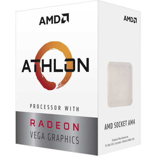 CPU AMD Athlon 3000G (3.5GHz, 2 nhân 4 luồng , 5MB Cache, 35W) - Socket AMD AM4