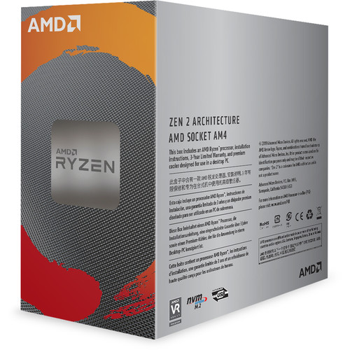 CPU AMD Ryzen 5 3600 (3.6GHz turbo Up to 4.2GHz, 6 Nhân 12 Luồng, 35MB Cache, 65W) - Socket AMD AM4