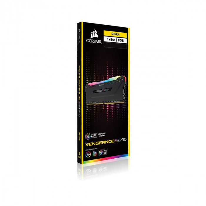 Ram Corsair VENGEANCE® RGB PRO 16GB (1 x 16GB) DDR4 Bus 3000MHz C16 - Black