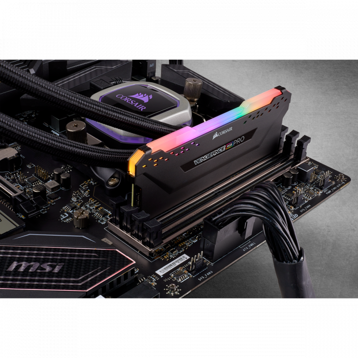Ram Corsair VENGEANCE® RGB PRO 8GB (1 x 8GB) DDR4 Bus 3000MHz C16 - Black