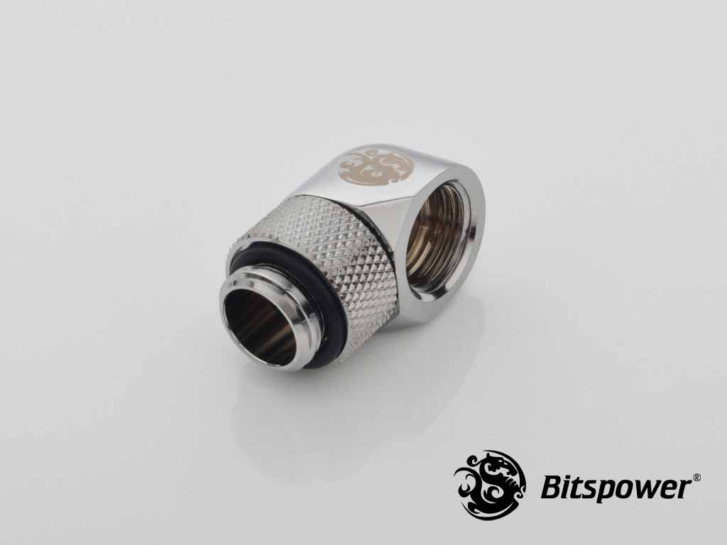 Bitspower Fitting Xoay Nối Góc 90 (Silver)