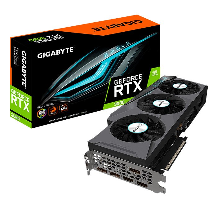 VGA Gigabyte GeForce RTX 3080 EAGLE OC 10G