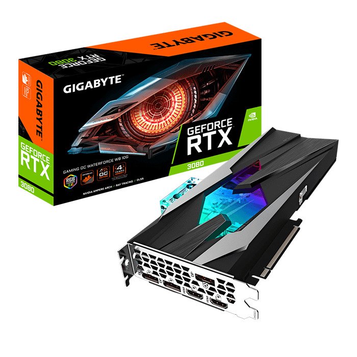 VGA GIGABYTE GeForce RTX 3080 GAMING OC WATERFORCE WB 10G
