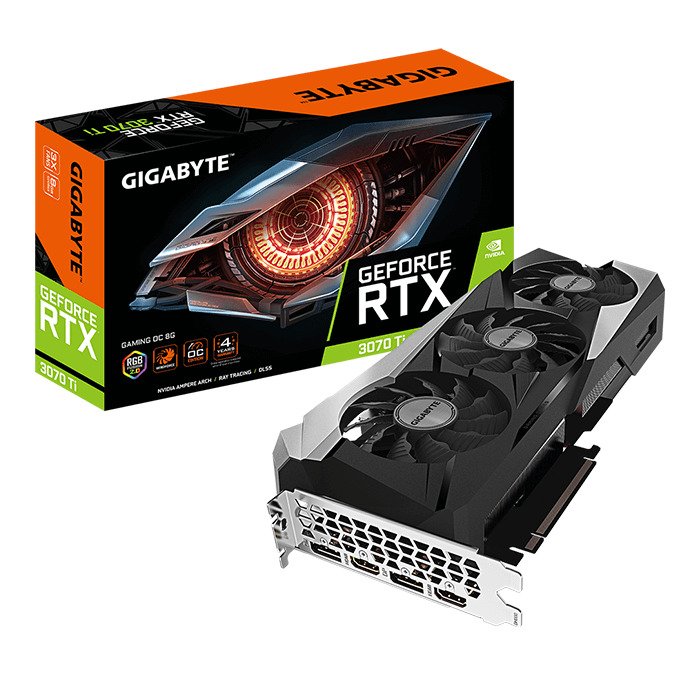 VGA GIGABYTE GeForce RTX 3070 Ti GAMING OC 8G