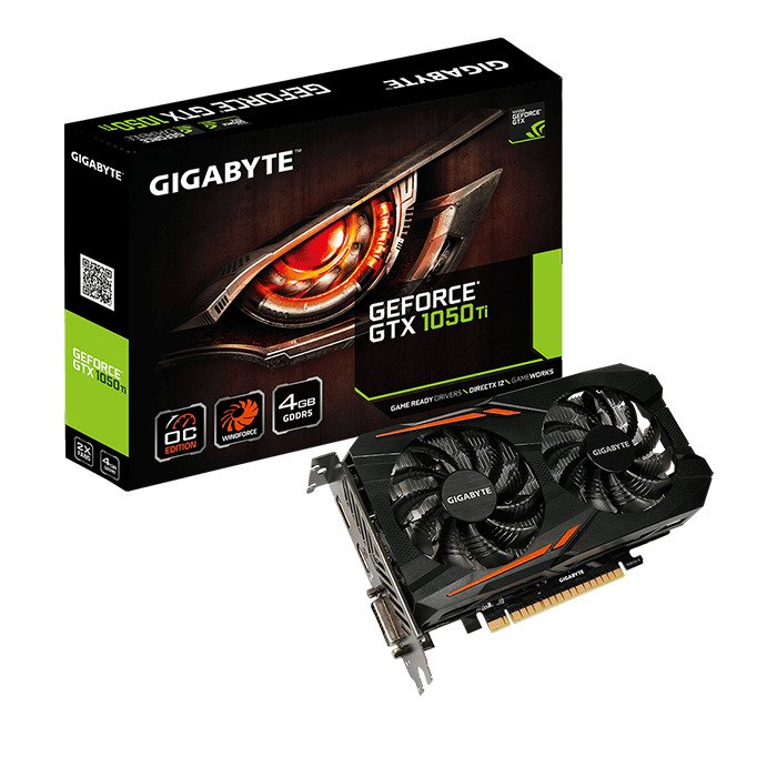VGA GIGABYTE GeForce GTX 1050 Ti OC 4G