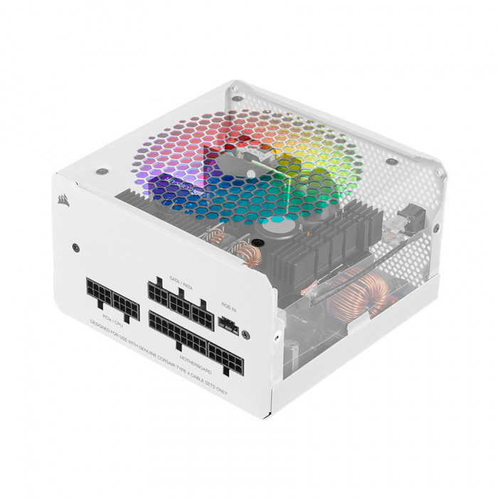 PSU Corsair CX550F RGB White — 550 Watt 80 Plus® Bronze