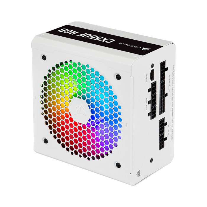 PSU Corsair CX550F RGB White — 550 Watt 80 Plus® Bronze