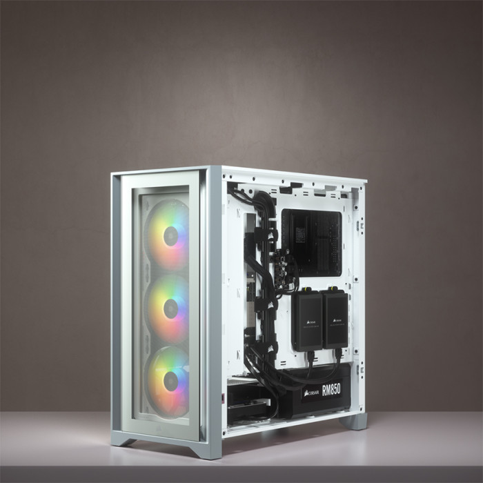 Case Corsair iCUE 4000X RGB TG White