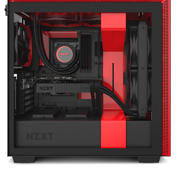 Case NZXT H710i Matte Black Red