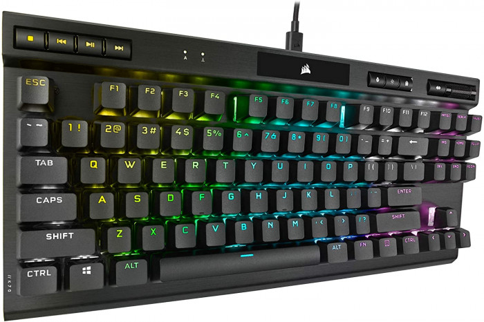Bàn phím Corsair K70 RGB TKL CHAMPION SERIES Mechanical Gaming Keyboard — CHERRY MX SPEED