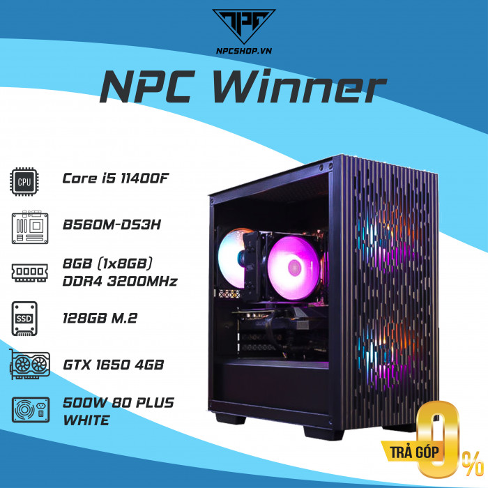 NPC Winner Intel i5-11400F | 8GB | GTX 1650 | 250GB SSD
