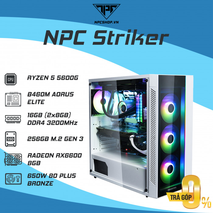 NPC Striker Ryzen 5 5600G | 16GB | RX6600 | 250GB SSD NVMe