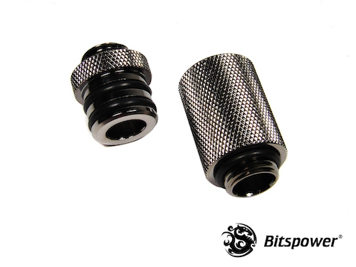 Bitspower Fitting D-Plug Set -31.5MM (Black Sparkle)