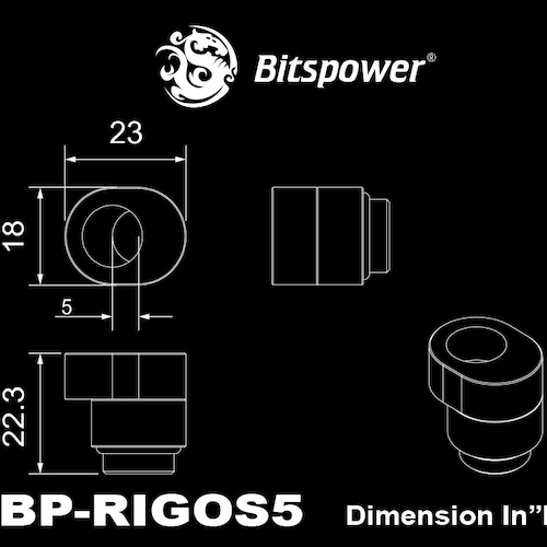 Bitspower Fitting X-cross (True Brass)