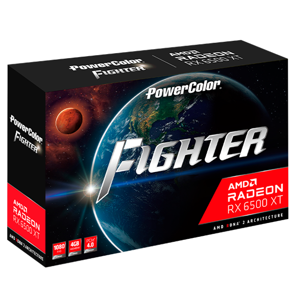 VGA PowerColor Fighter AMD Radeon™ RX 6500 XT 4GB GDDR6