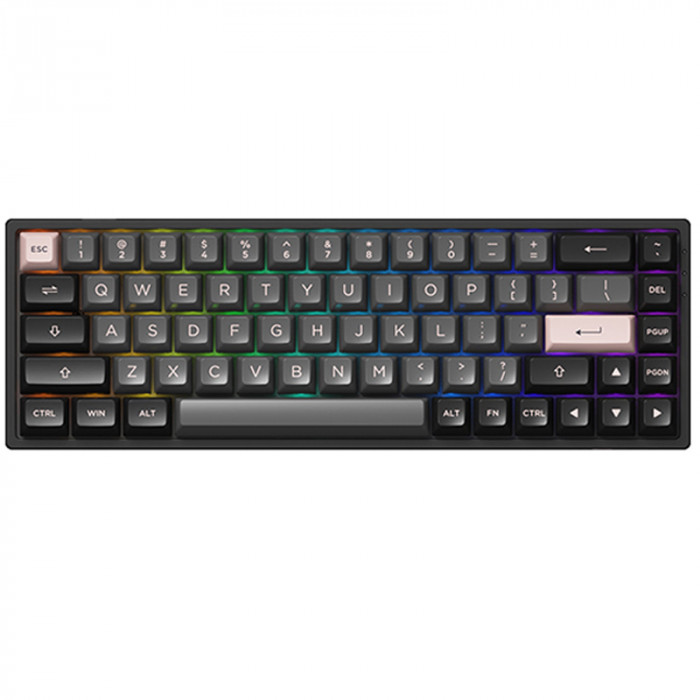 Bàn phím cơ AKKO 3068B Multi-Modes Black Pink (Akko CS Switch - Jelly Pink)