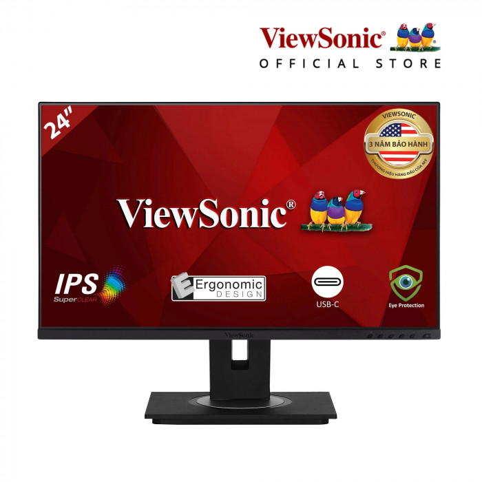 ViewSonic VG2455 - 24in FHD IPS USB-C