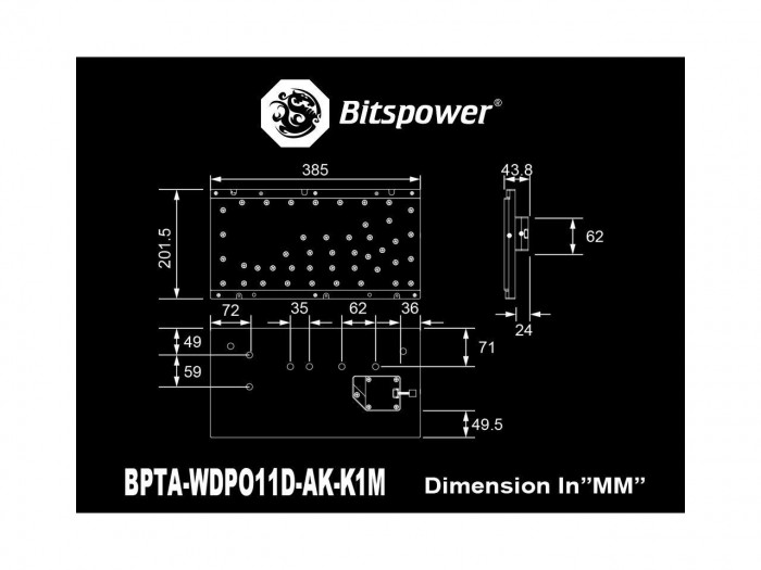 Bitspower Sedna O11D Lite-F for LIAN LI O11 DYNAMIC Series