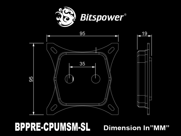 Bitspower Premium Summit M Silver Moon Limited Edition (Compatible with 1700)