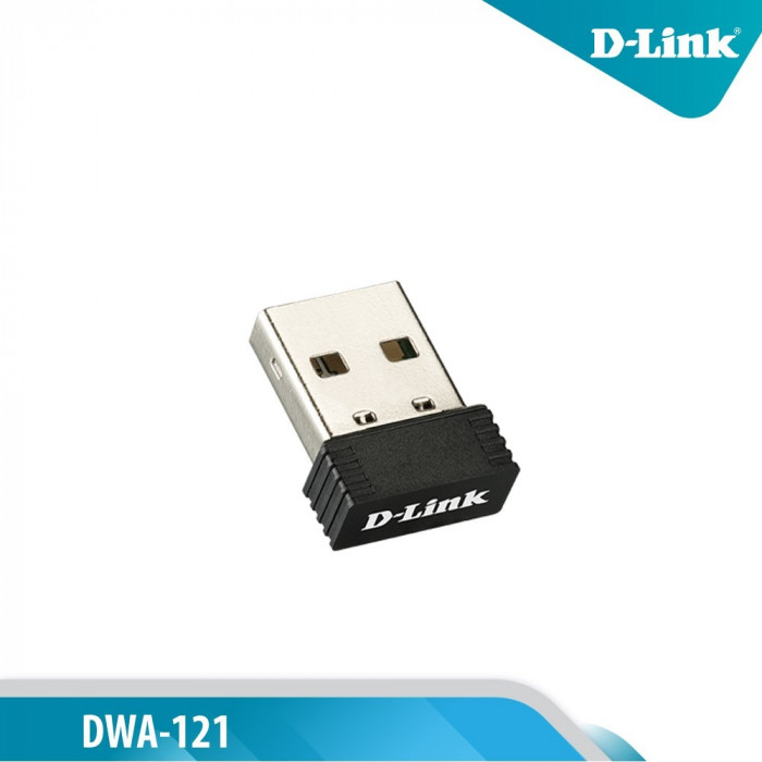 Card mạng USB Wifi D-Link DWA-121 (N150 pico/150Mbps/Windows 10, 8.1, 8, 7)