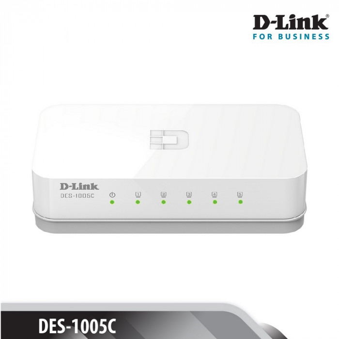 Switch D-Link 5 cổng 10/100M RJ45 - (DES-1005C)