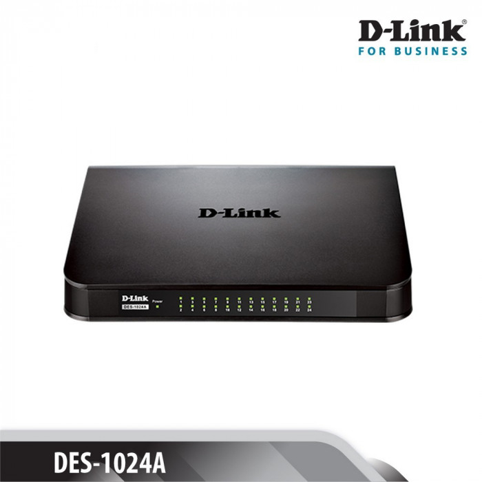 Switch D-Link 24 cổng 10/100M RJ45 - (DES-1024A)