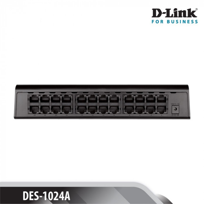 Switch D-Link 24 cổng 10/100M RJ45 - (DES-1024A)