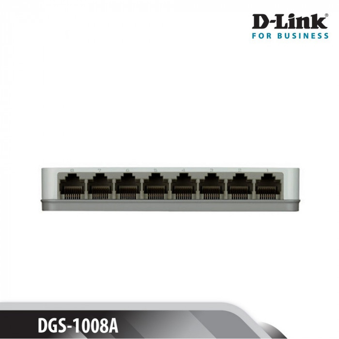 Giga Switch D-Link 8 cổng cổng RJ45 - (DGS-1008A)
