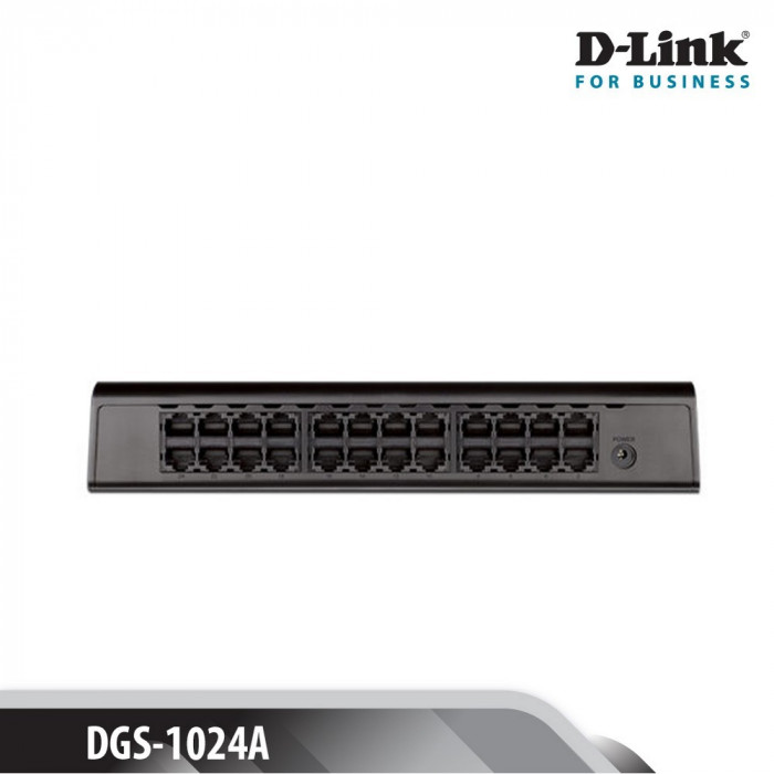 Giga Switch D-Link 24 cổng 10/100/1000M RJ45 - (DGS-1024A)