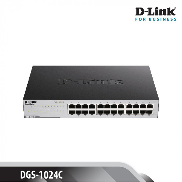 Giga Switch D-Link 24 cổng 10/100/1000M RJ45 - (DGS-1024C)