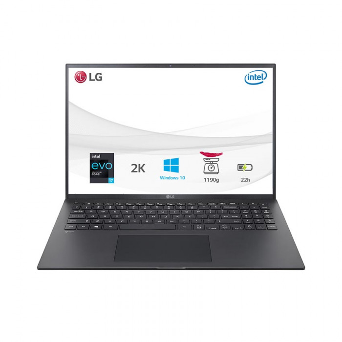 Laptop LG Gram 16Z90P-G.AH75A5 16 inch (i7-1165G7/16GB RAM/512B SSD/Win10) - Màu Đen 2021