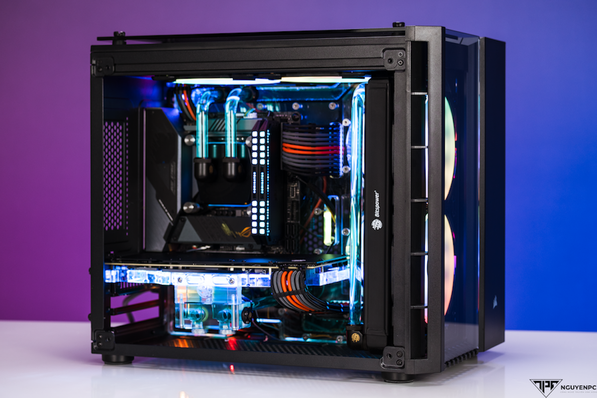 NPC Albus - Bộ Case Corsair 280x Cùng Bộ Tản Nhiệt Nước Bitspower Custom