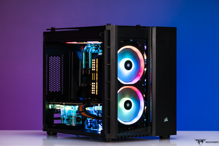 NPC Albus - Bộ Case Corsair 280x Cùng Bộ Tản Nhiệt Nước Bitspower Custom