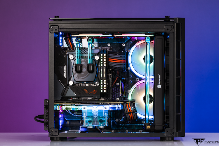 NPC Albus - Bộ Case Corsair 280x Cùng Bộ Tản Nhiệt Nước Bitspower Custom