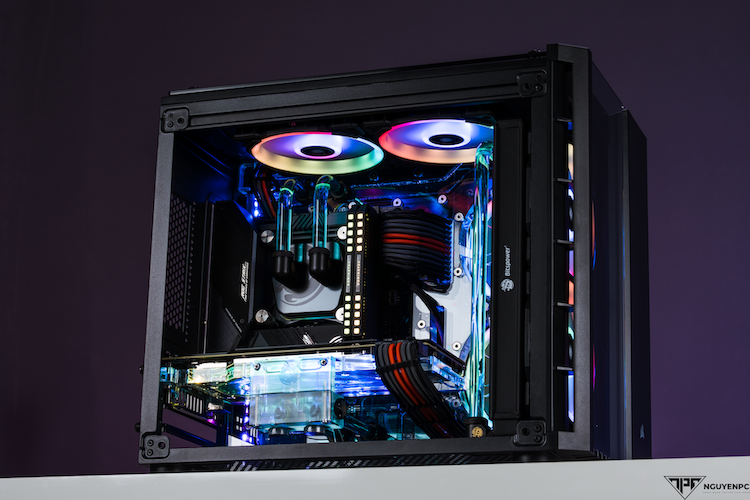NPC Albus - Bộ Case Corsair 280x Cùng Bộ Tản Nhiệt Nước Bitspower Custom