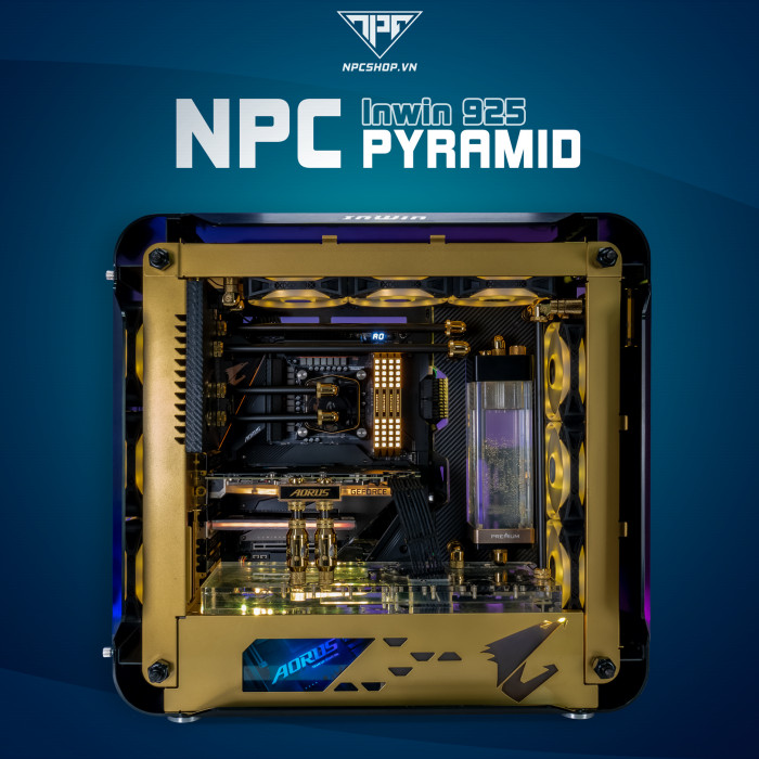 NPC Pyramid - Bộ case Inwin 925 Black Gold Edition