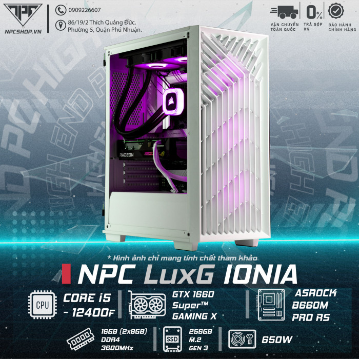 NPC LuxG IONIA (i5-12400F/16GB/256GB/GTX 1660 SUPER)