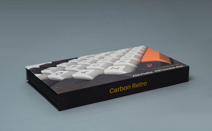 Keycap AKKO – Carbon Retro (PBT Double-Shot/ASA profile/158 nút)