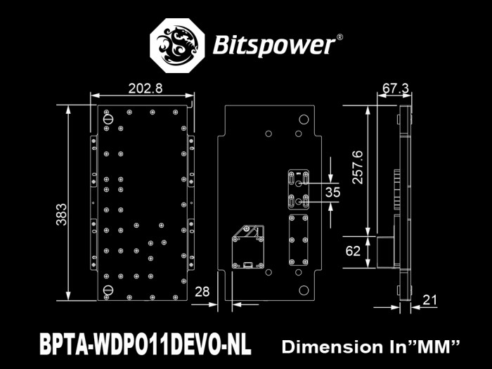 Bitspower Sedna O11D EVO-N for LIAN LI O11 Dynamic EVO Series (Normal Mode Ver.)