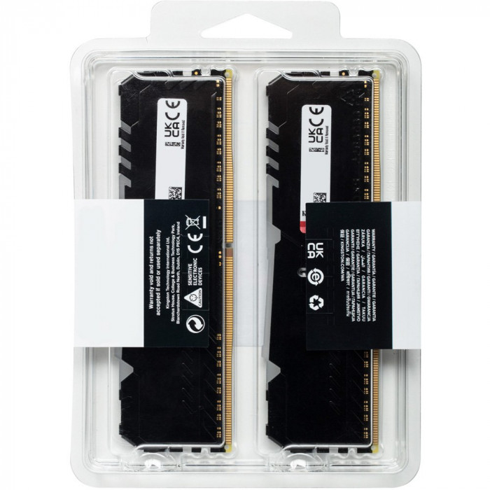 RAM Kingston FURY Beast RGB 16GB(2x8GB/DDR4/3200MHz/CL16)