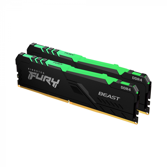 RAM Kingston FURY Beast RGB 16GB(2x8GB/DDR4/3200MHz/CL16)