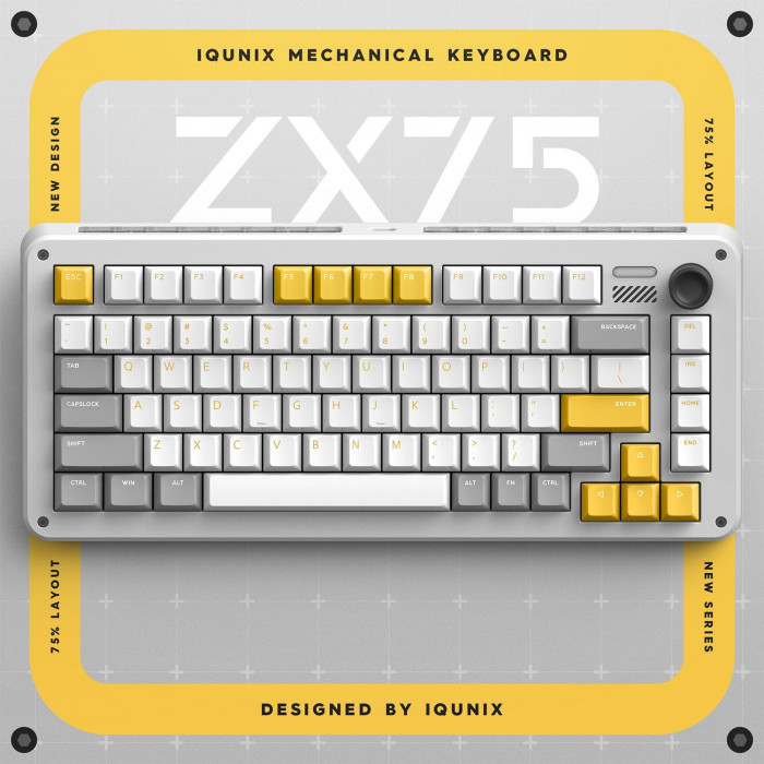 Bàn phím cơ IQUNIX ZX75 Gravity Wave (RGB TTC Switch)