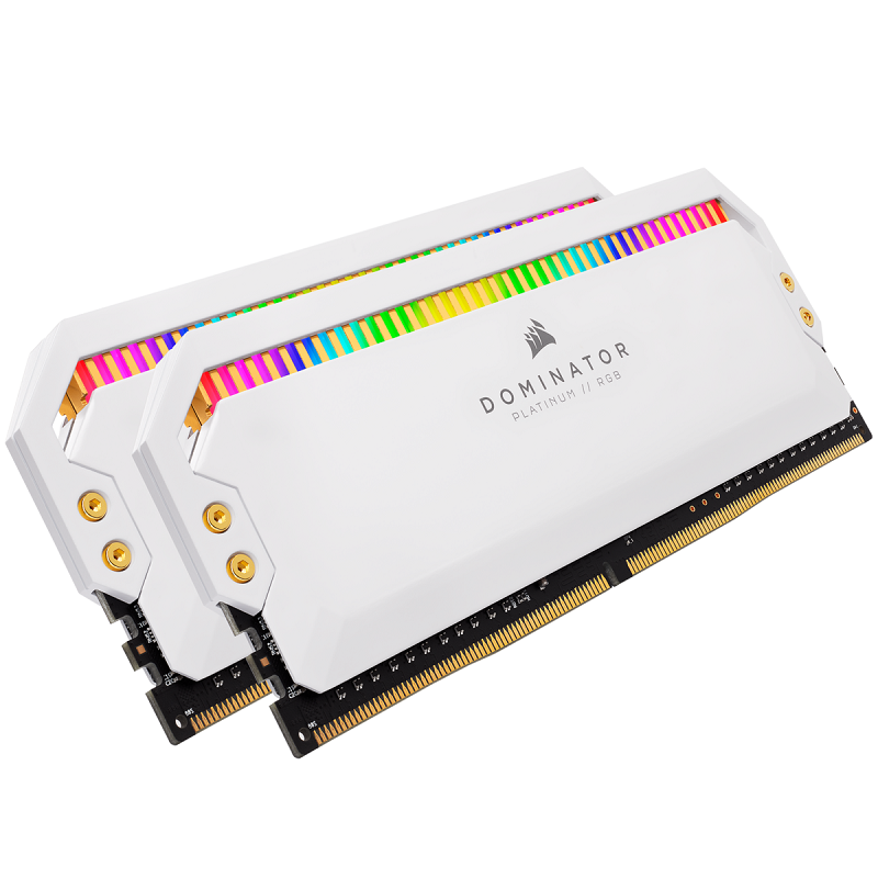 Ram Corsair DOMINATOR Platinum RGB 16GB (2 x 8GB) DDR4 Bus 3200MHz C16 - White
