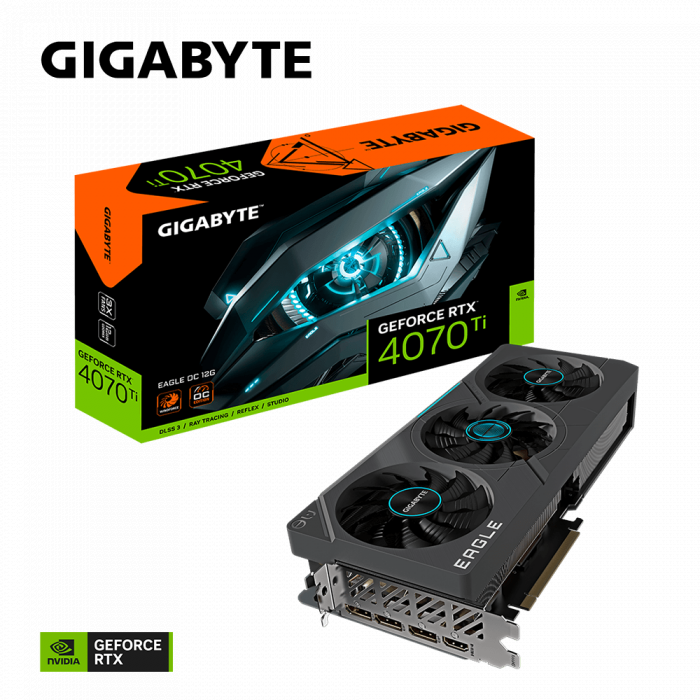 VGA GIGABYTE GeForce RTX 4070 Ti EAGLE OC 12G